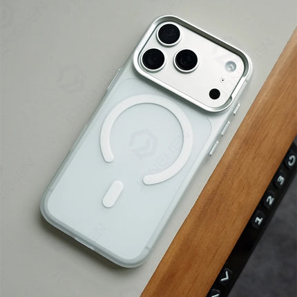 FrostLine Magnetic Armor Case for iPhone 17/16/15 Pro Max Metal Lens Slim PC Cover