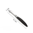 OKEYWOW stainless steel vegetable peeler with multifunctional blades for potatoes, carrots, and fruits, kitchen tool accessory.