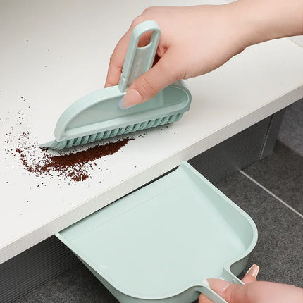 MiniClean Broom Dustpan Set Kids Desktop Pet Cleaning Compact Sweep Kit