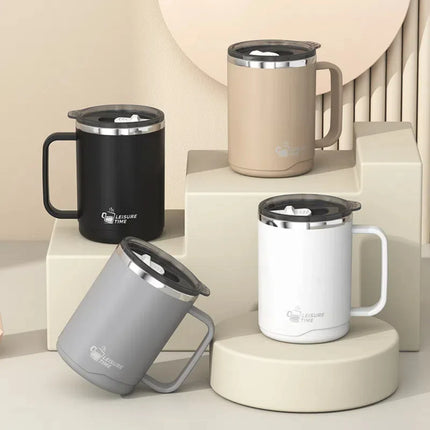 ThermoSip Double Wall Stainless Steel Insulated Coffee Mug