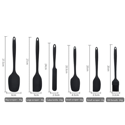 BakeEase 6-Piece Silicone Kitchen Utensil Set