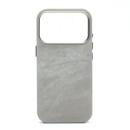 OKEYWOW iPhone Pro Max fiber leather MagSafe shockproof case with wireless charging compatibility, showcasing the stylish protective cover.