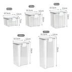 White Cover / 1800ML / 5 Sizes Each 1 Piece