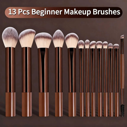 ProBlend 13-Piece Professional Makeup Brush Set for Face & Eyes