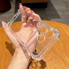 Airbag Armor Shockproof Case for iPhone 17/16/15/14/13/12/11 Pro Max Transparent Hard Cover