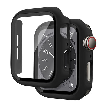 Apple Watch Tempered Glass Case for Series 3–10 & SE (38–46mm) Protective Cover