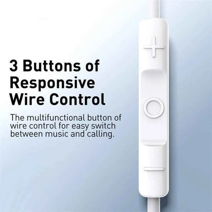 Baseus H17 3.5mm Wired Earphones with Mic In-Ear Headset for Sport