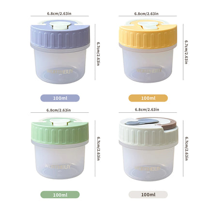 FreshNest Mini Round Food Storage Container with Lid