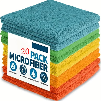 UltraWeave Kitchen Cloth Set 5/10/20pcs Microfiber Absorbent Cleaning Towel Light Gray