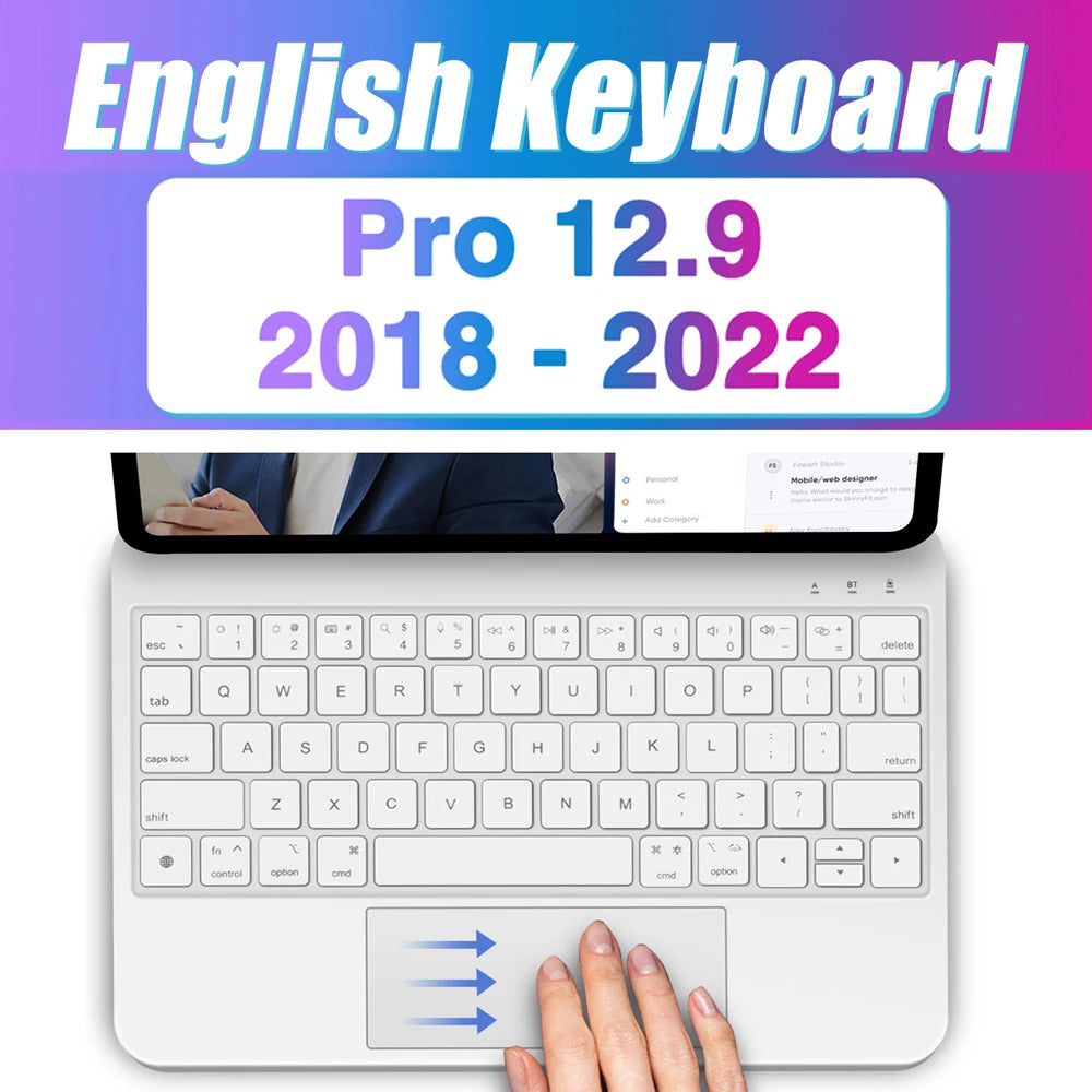 Backlight Magic Keyboard for iPad Pro 11 (2022) and 10th Generation, Keyboard Folio for Enhanced Typing Experience.