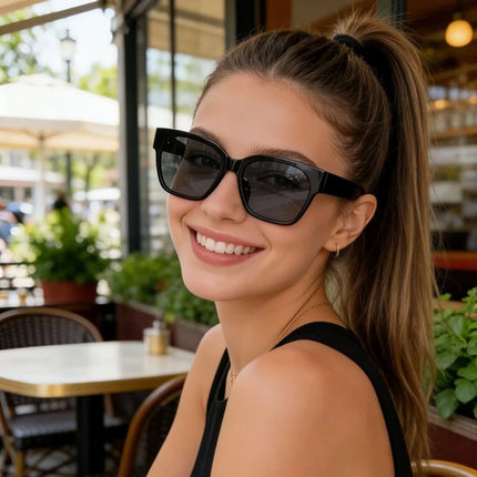 Retro Y2K Cat-Eye Sunglasses with UV Protection