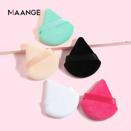 Velora Beauty Triangle Powder Puff Set 3/5/6pcs Soft Plush Makeup Foundation Powder Puff