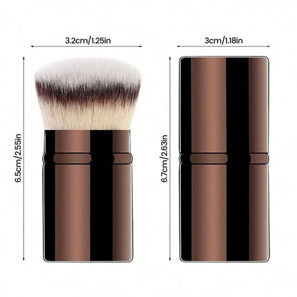 GlowTouch Retractable Makeup Brush for Powder, Blush & Foundation
