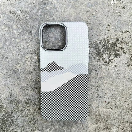 Colorful OKEYWOW Kevlar MagSafe case for iPhone 11-17 Pro Max with wireless charging compatibility and durable magnetic cover.