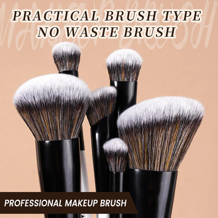Velora Beauty 7pcs Dual Head Makeup Brush Set Foundation Eyeshadow Contour Blending Tools