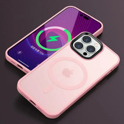 OKEYWOW iPhone MagSafe matte shockproof case with wireless charging for iPhone 15, 14, 13, 12, 11 Pro Max models