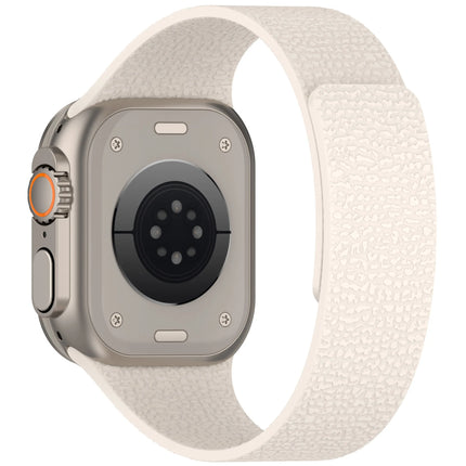 OKEYWOW Apple Watch magnetic silicone strap band for Series 11-8 SE Ultra 3/2, adjustable, in black with silver magnetic clasp