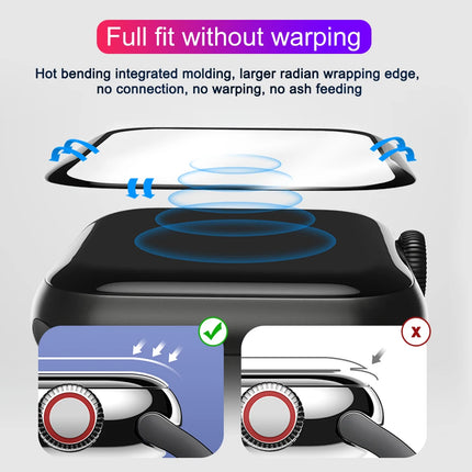 OKEYWOW Apple Watch 5-pack soft film screen protectors for Series 11–6 SE, fitting 38mm to 49mm sizes, ultra-thin and durable.