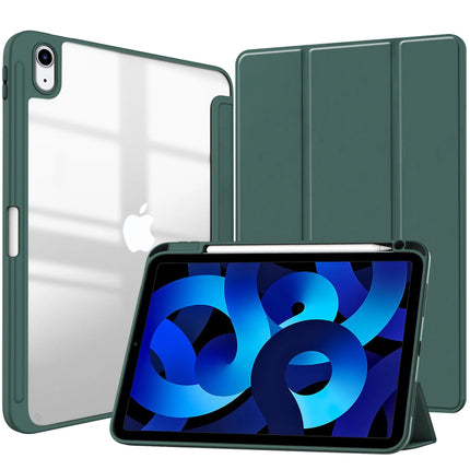 Smart PU iPad Case for Air 4/5/10th Gen/Pro 11/12.9/10.2/10.5 Transparent Cover