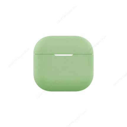 OKEYWOW AirPods 4 silicone protective case for 4th generation AirPods, durable and snug-fitting in black color.