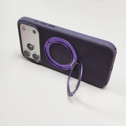 WeaveSpin MagSafe Case for iPhone 17/16/15/14/13 Pro Max 360° Rotating Stand Frosted Cover