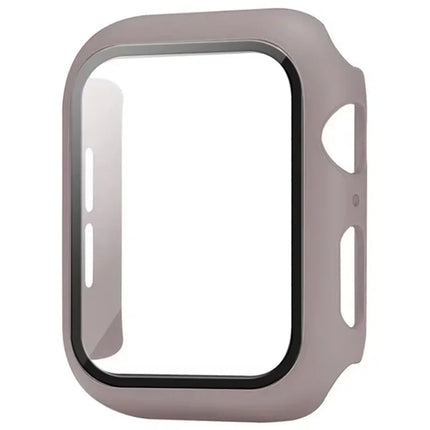 OKEYWOW Apple Watch tempered glass screen protector for Series 10-3 SE, fits 38-46mm watches, provides durable screen protection.