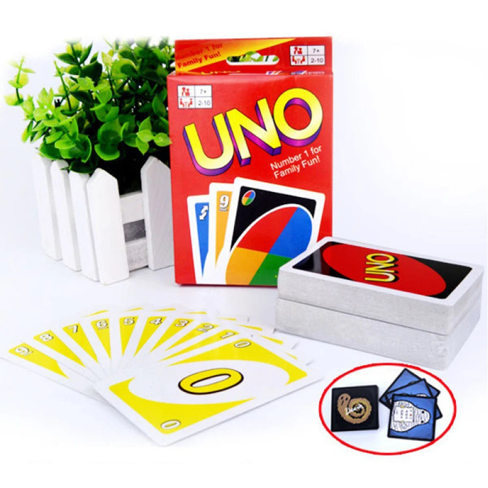 New Classic UNO Cards Chinese and English Cards Family Fun Entertainment Board Game Board Game Family Party Poker Game Toy