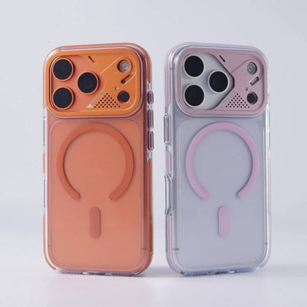 LumiMag Clear Case for iPhone 17 Pro Max/17 Pro MagSafe Metal Lens Protection Hard Cover
