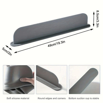 Silicone Sink Splash Guard Suction Cup Water Barrier Kitchen Dishwashing Protector