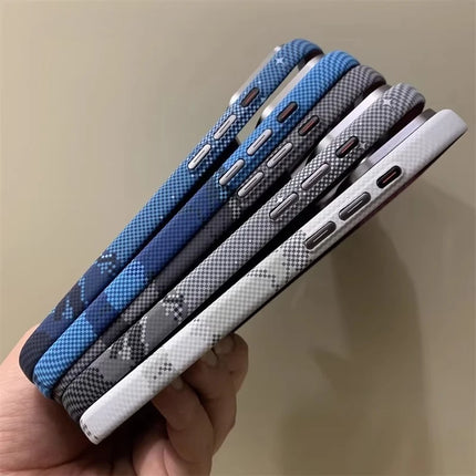 RiverPeak MagCase for iPhone 17/16 Pro Max Carbon Texture Hard PC Alloy Camera Bumper Cover