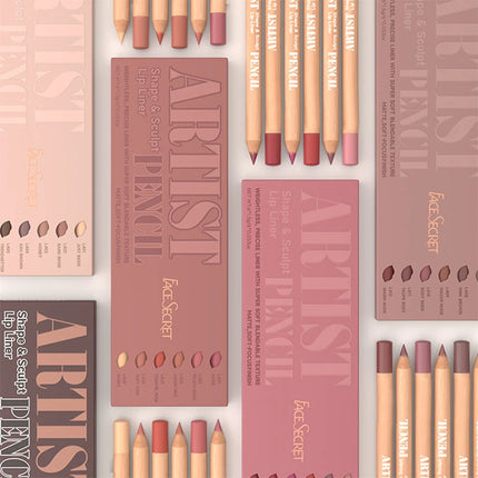 Velora Beauty 6pcs Velvet Matte Lip Liner Set Long Lasting Non Drying Lip Definition Fill Set