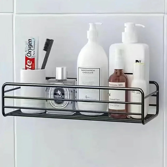 IronWall Metal Storage Shelf Bathroom Kitchen Organizer Rack Wall Mount
