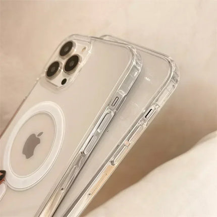 MagSafe Clear Case for iPhone Magnetic Wireless Charging Cover