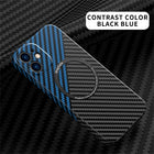 OKEYWOW iPhone carbon fiber case with ultra-thin design and camera protection for models 11 to 17, hard back cover, sleek and durable.
