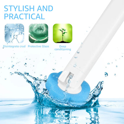 Disposable Toilet Brush Set with Holder Bathroom Cleaning Kit