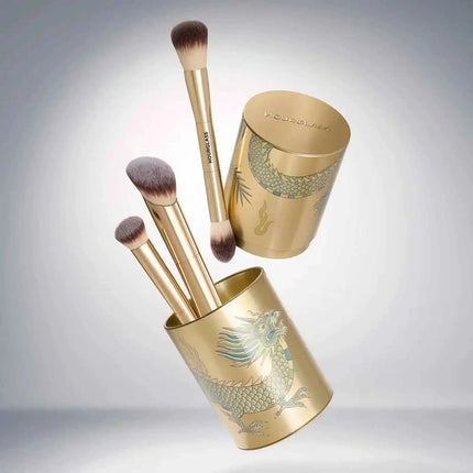 Hourglass Complexion Essentials 3-Piece Makeup Brush Set with Storage Cup & Gift Box