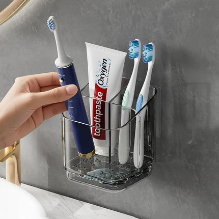 WallMount Bathroom Toothbrush & Toiletry Organiser
