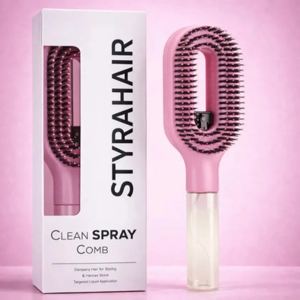 HydraComb 2-in-1 Spray Massage Hair Comb with Scalp Massager