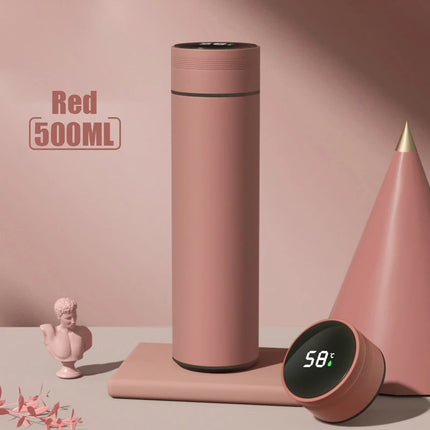 Smart LED Temperature Display Stainless Steel Thermos Bottle 500ml