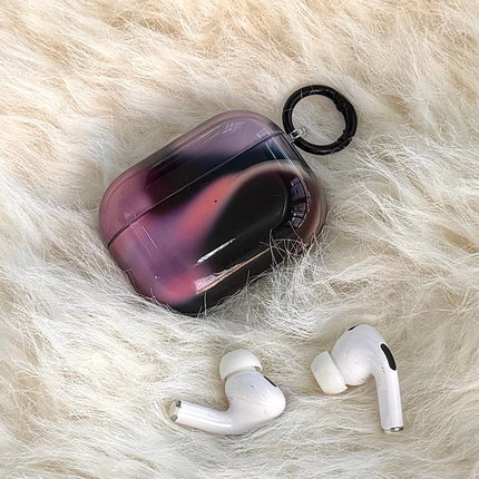 Gradient Shockproof AirPods Case with Hook Protective Earphone Cover