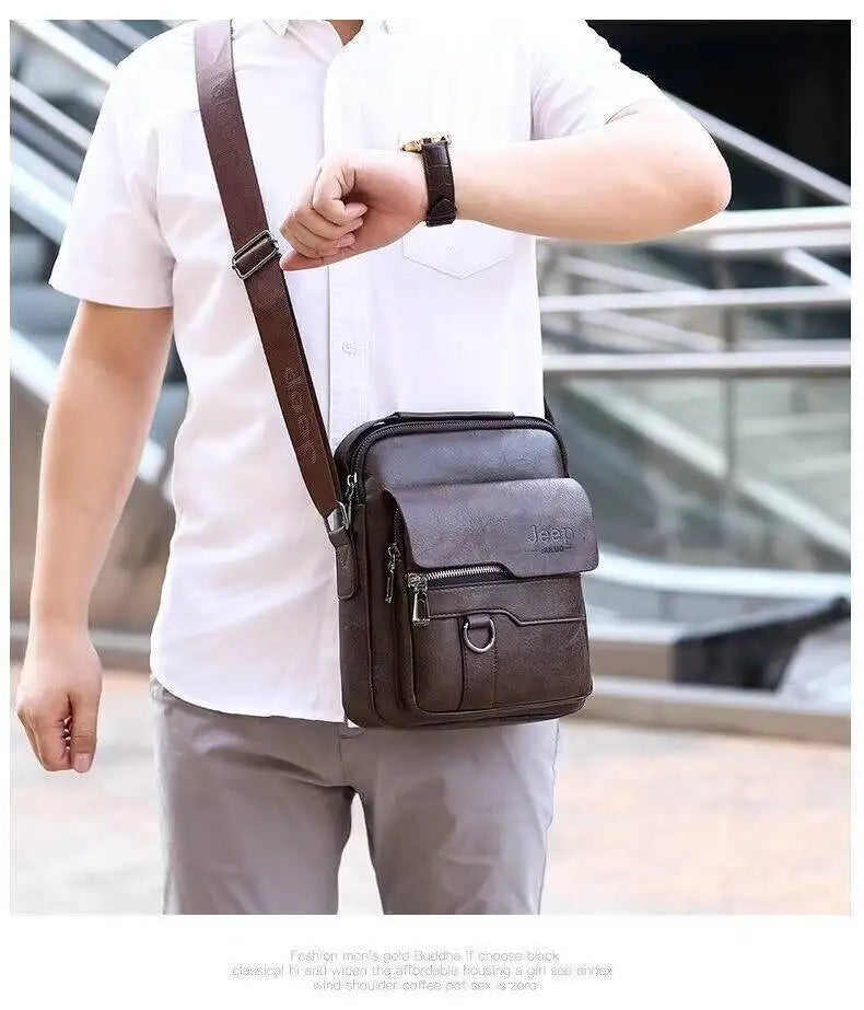 Men's PU Leather Messenger Shoulder Bags Vintage Cross Body Purse Handbag UK