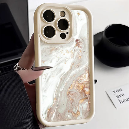 OKEYWOW iPhone Sea Wave Silicone Case for iPhone 13-17 Pro Max, XR, XS, SE shockproof cover with ocean wave design