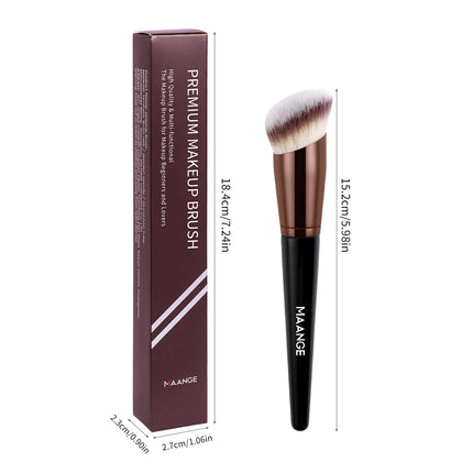 Velora Beauty Angled Foundation Brush Concealer Blending Liquid Cream Dense Makeup Tool