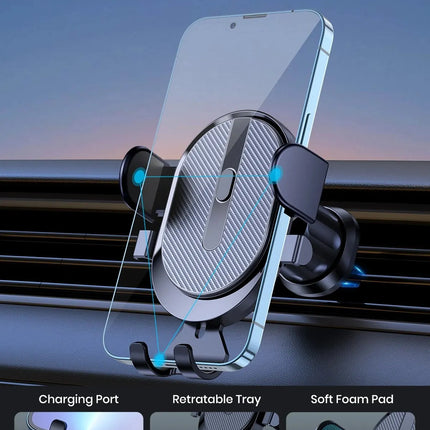 TOPK Air Vent Car Phone Holder Universal Handsfree Mount for iPhone Android Stand