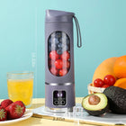 Portable 10-Blade Juicer Blender 450ml USB Rechargeable Ice Crusher