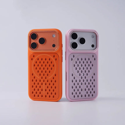 AeroMesh Cooling MagSafe Case for iPhone 17/16 Pro Max Frosted Anti-Fall Cover
