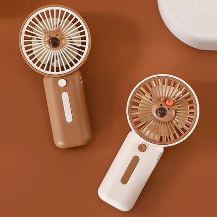 Portable Mini Handheld Fan USB Rechargeable 3-Speed High Power