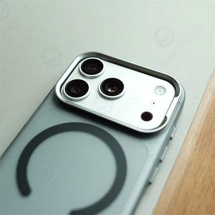 FrostLine Magnetic Armor Case for iPhone 17/16/15 Pro Max Metal Lens Slim PC Cover