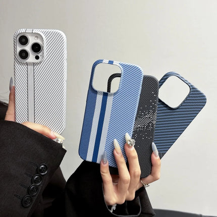 CarbonElite PC Armor Case for iPhone 17 Air/16/15/14 Plus/13/12 Pro Max/11 Slim Shockproof Cover