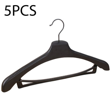 HomeAura 5pcs Wide Shoulder Clothes Hanger Plastic Suit Coat Wardrobe Storage Organizer